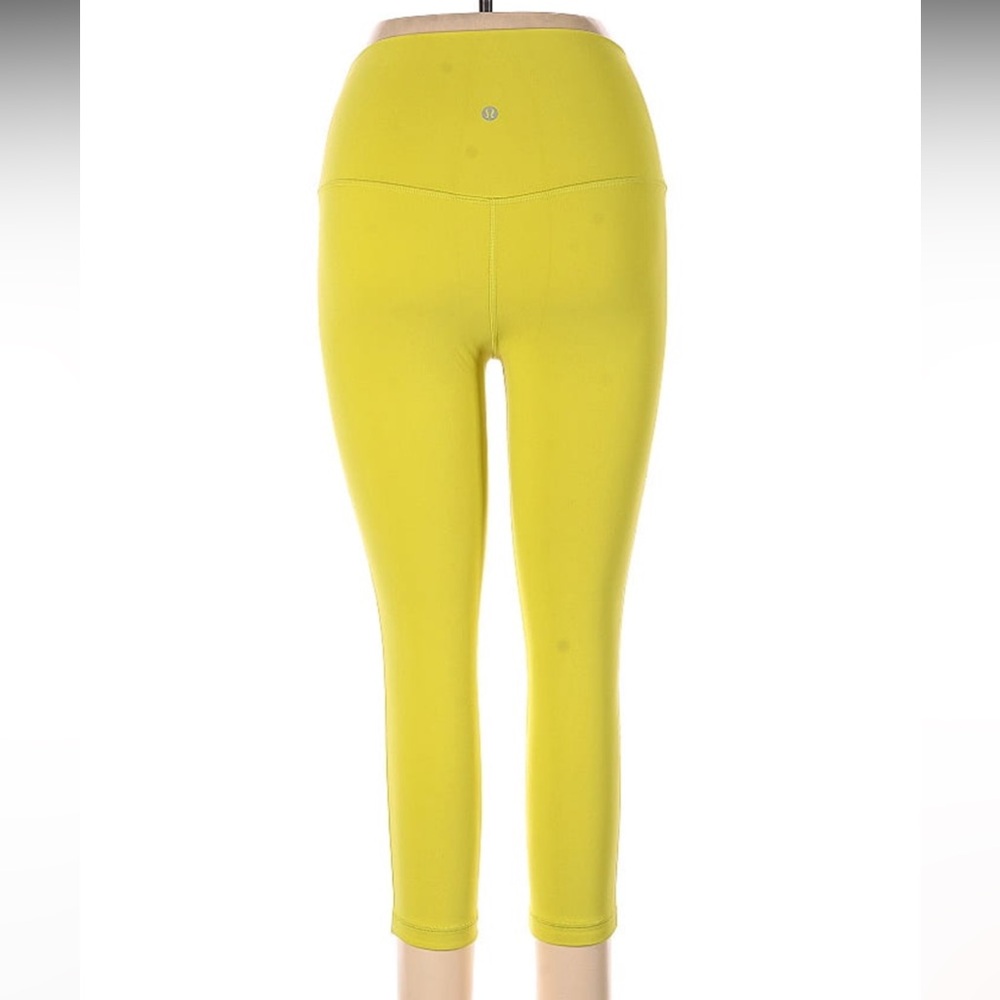 Lululemon Athletica Yellow High-Waisted Leggings